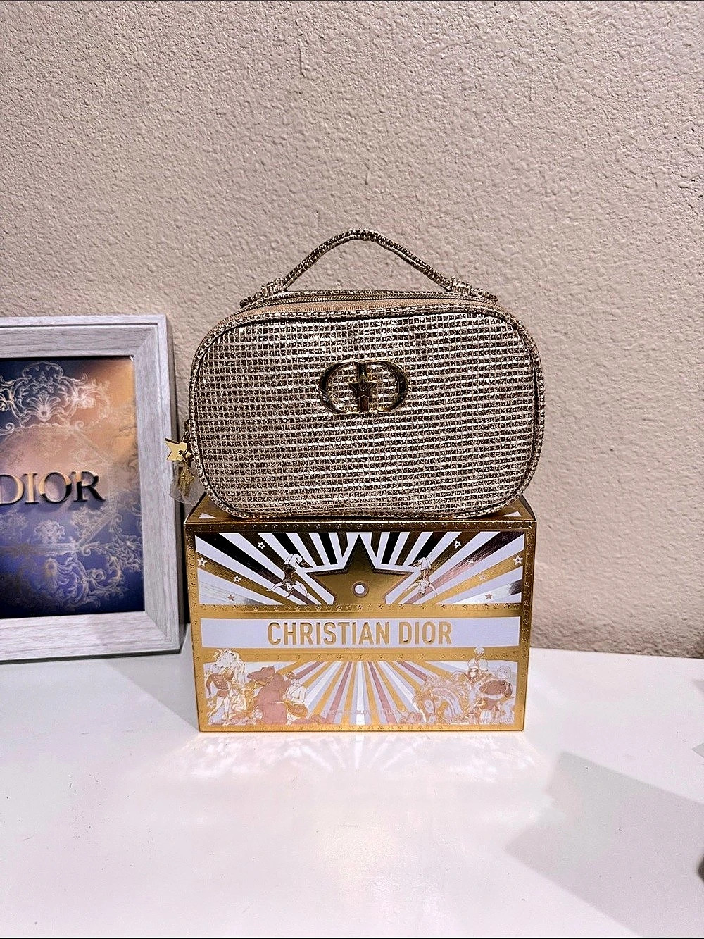 Dior Gold Mesh Mini Clutch